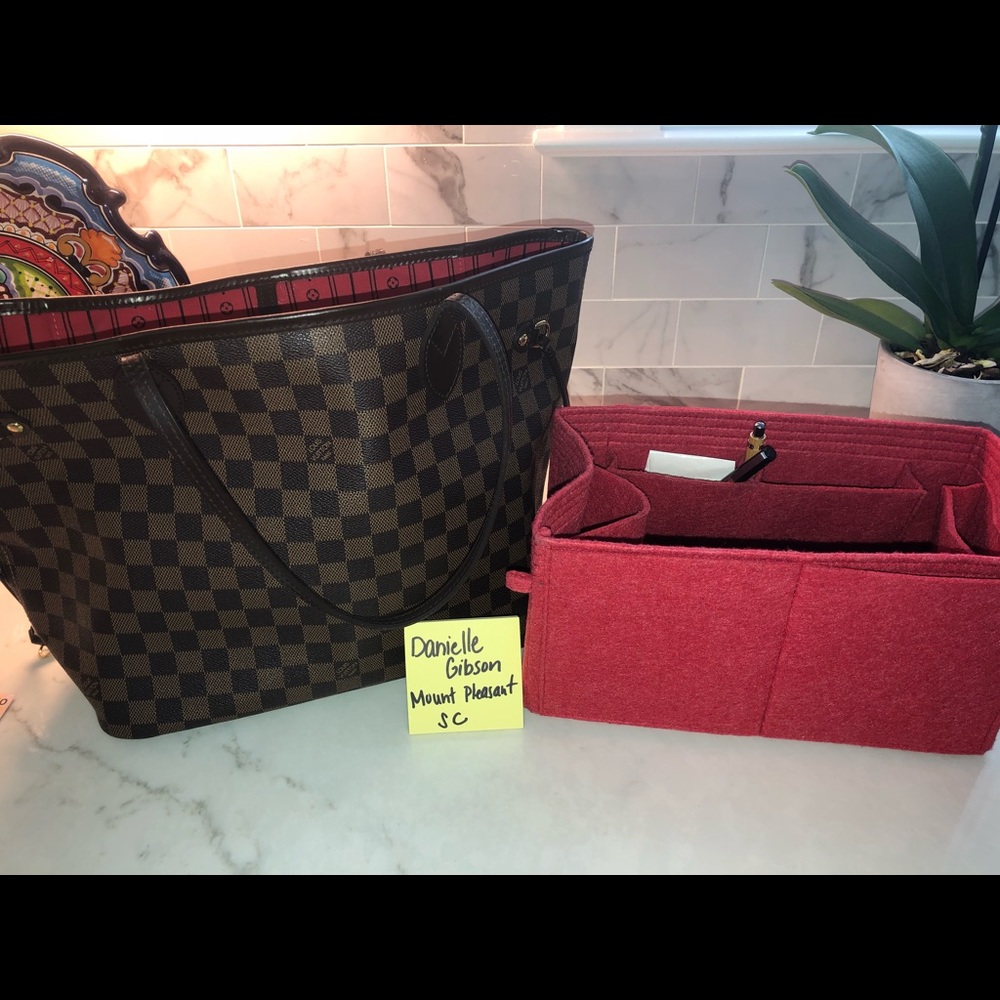 LV Neverfull MM in DE print with Base Shaper